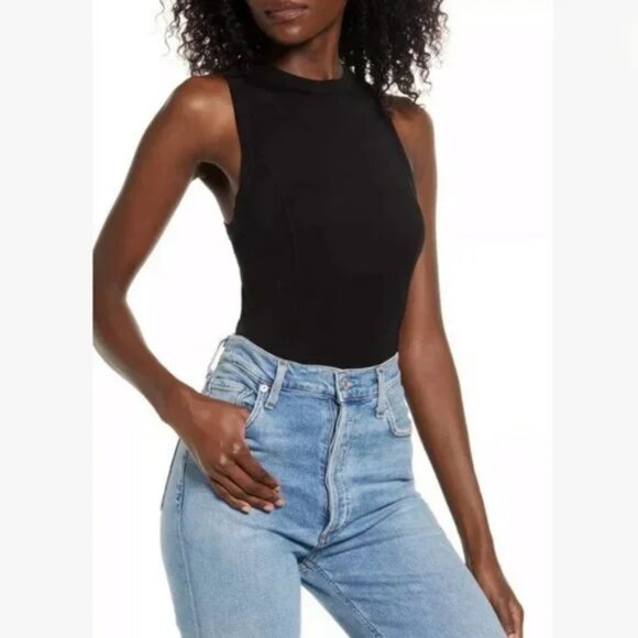 Ninety Percent open back Sleeveless Bodysuit - Picture 2 of 5